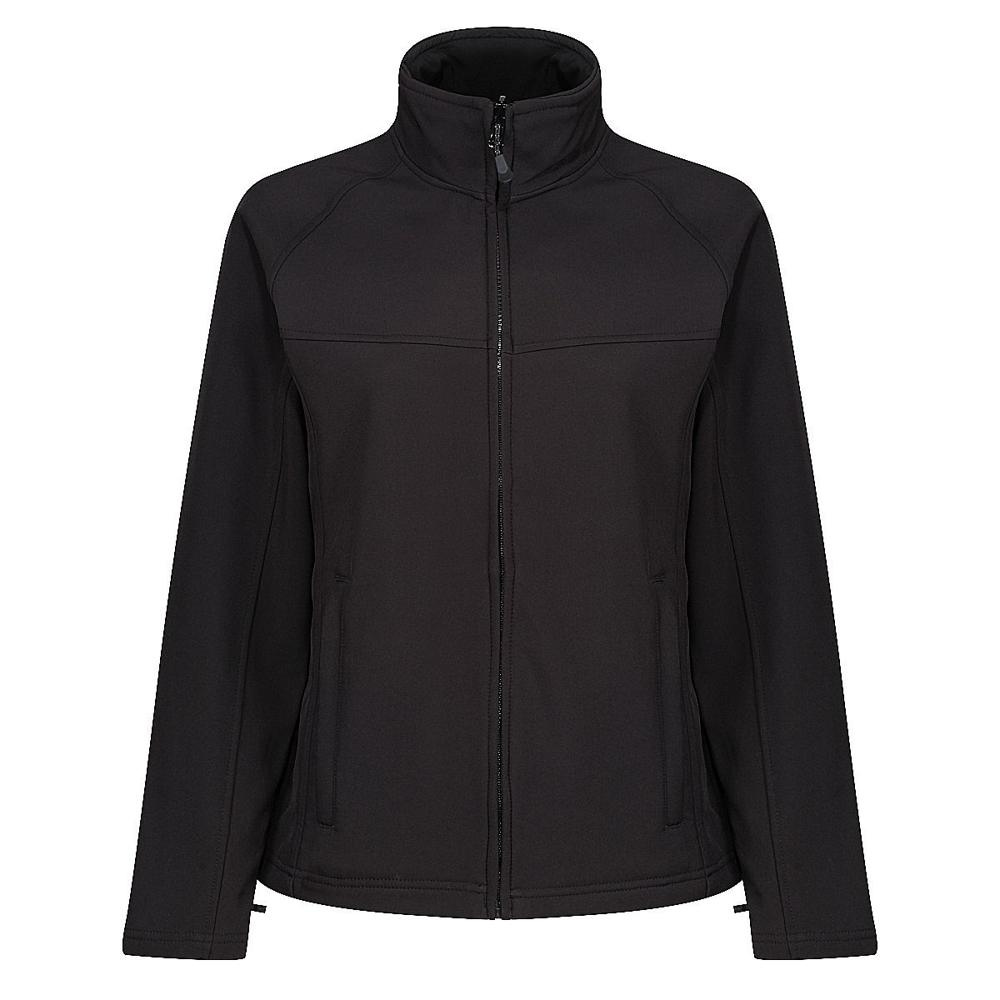 Regatta TRA645 sieviešu softshell jaka - melns (All Black), XXS (1)