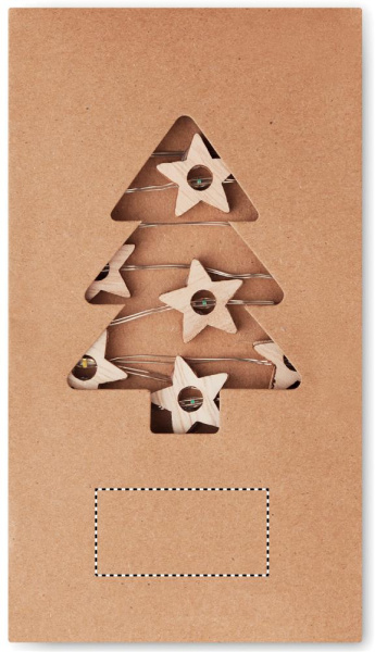 String with 20 star lights: Logo position – front of the product