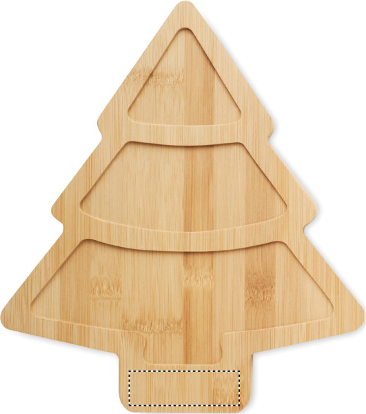 Christmas tree serving tray: Logo position – part 1