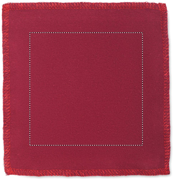 Couverts à dessert de Noël avec serviette: Emplacement du logo — Serviette de table — Face 2