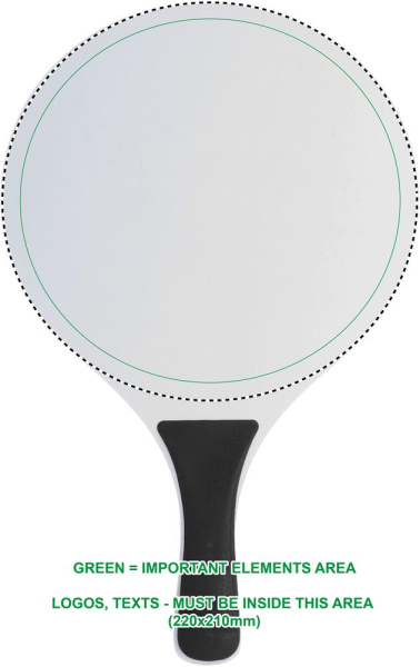 Rannatennise komplekt: Digitrükk – Racket 1 front