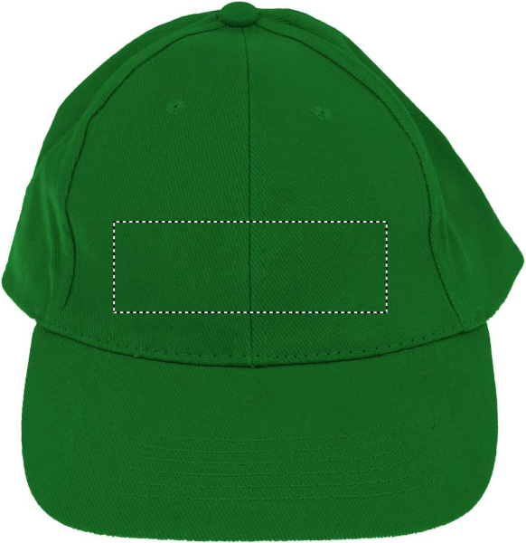 Casquette de baseball à 6 panneaux: Broderie — Avant du produit