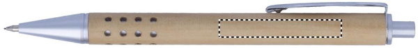 Pen gift set in wooden box: Logo position – pencil