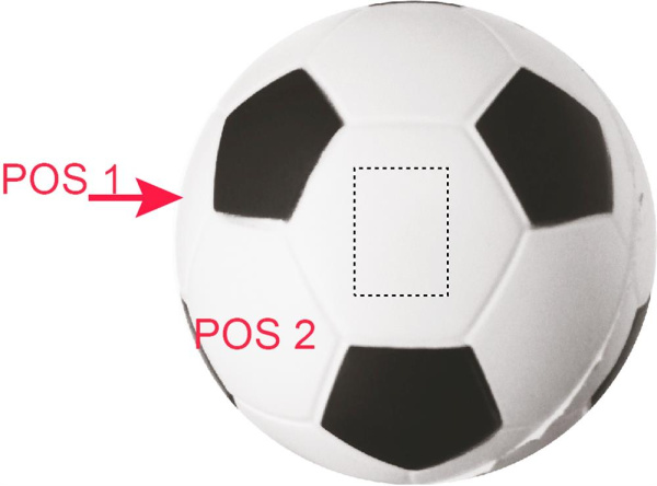 Anti-stress football: Logo position – white segment 3