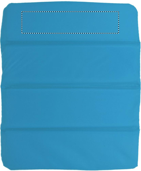 Sittunderlag: Logotypens placering – Framsegment