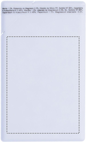 Mint dispenser: Digital printing – front of the product