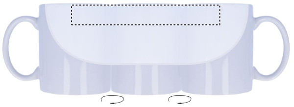Klassisk keramikmugg 300 ml: Keramisk transfer – produktens insida