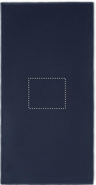 SEAQUAL® rankšluostis 70x140cm: Logotipo vieta – gaminio centras