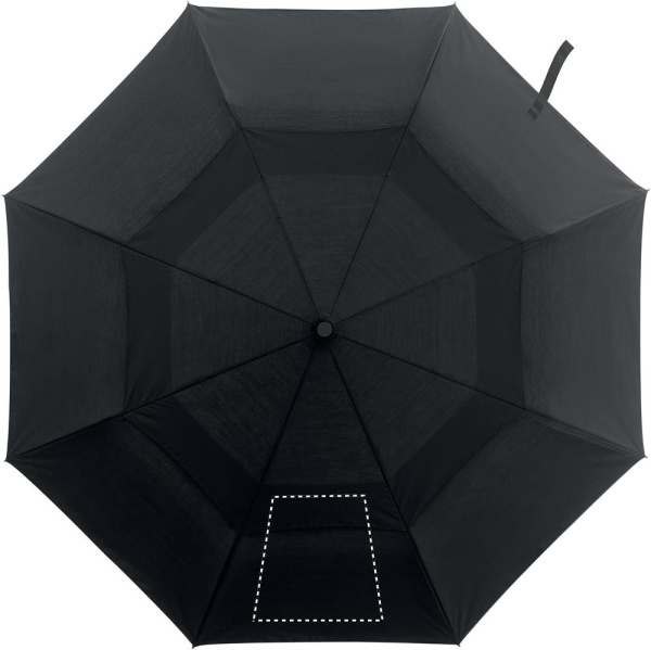 DRIP 21 inch auto open/close foldable umbrella with bamboo handle: Logo position – segment 1