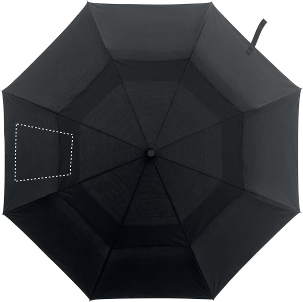 DRIP 21 inch auto open/close foldable umbrella with bamboo handle: Logo position – segment 2