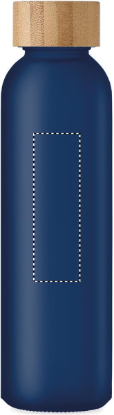 Matinio stiklo butelis 500 ml: Logotipo vieta – gaminio priekinė pusė