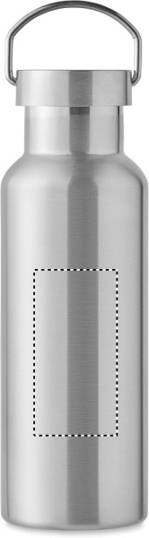 Topeltseintega termospudel 500 ml: Logo asukoht – toote tagakülg