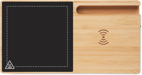 Ladestation mit Tassenwärmer: Logoposition – Wärmer