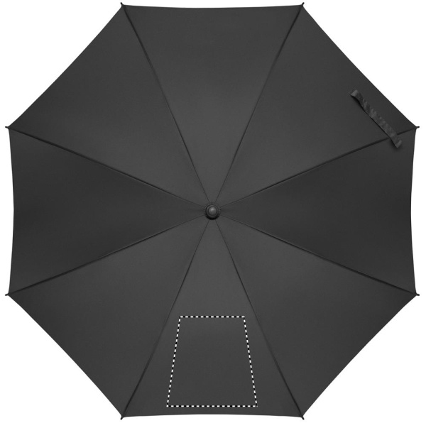 CANOVA+ 23 inch windproof auto open stick umbrella with chequered inside: Logo position – segment 1