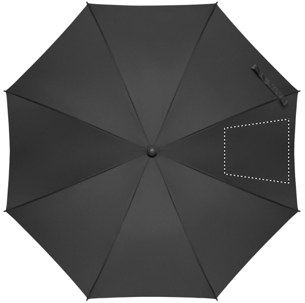 CANOVA+ 23 inch windproof auto open stick umbrella with chequered inside: Logo position – segment 4