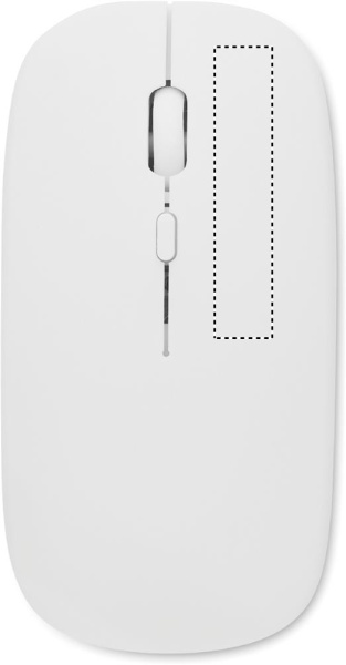 Rechargeable wireless mouse: Logo position – right button