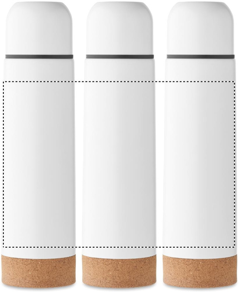 Doppelwandige Flasche 500 ml: 360°-Druck – rund um das Produkt