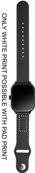 Montre connectée de suivi de santé: Emplacement du logo — Sangle: Face 2 du produit