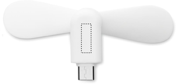 Ventilateur portable USB-C: Emplacement du logo – face arrière du produit