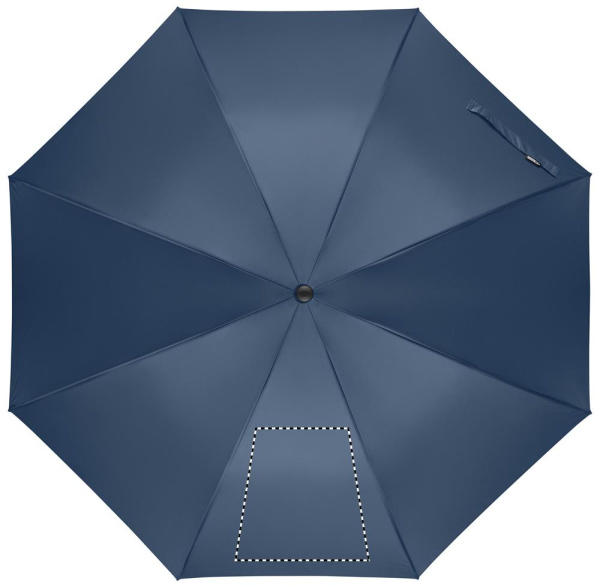 LLUVIA 27" windfester Stockschirm mit Auf-Automatik aus RPET: Logoposition – Segment 1