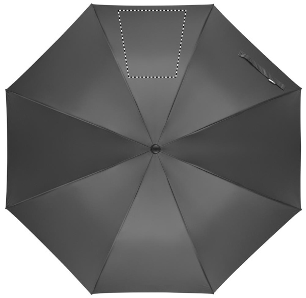 LLUVIA 27" windfester Stockschirm mit Auf-Automatik aus RPET: Logoposition – Segment 3
