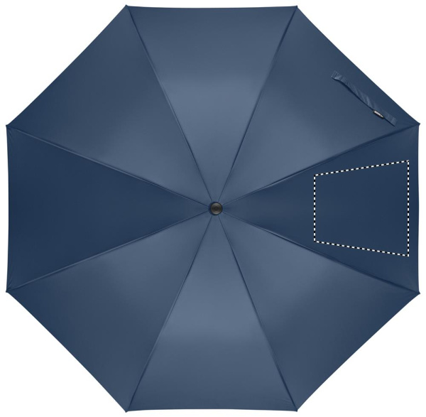 LLUVIA 27" windfester Stockschirm mit Auf-Automatik aus RPET: Logoposition – Segment 4
