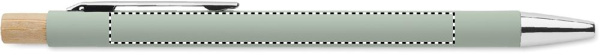 Recycled aluminium ball pen: Logo position – pen barrel: for left-handed use