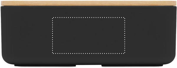 PLA corn lunch box 1000ml: Logo position – side 2 of the product