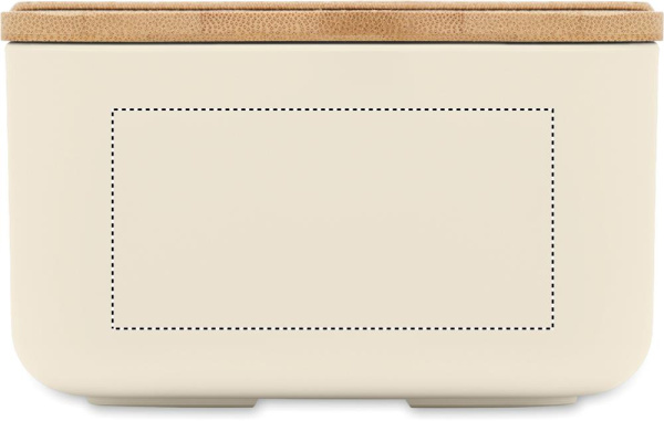 PLA corn lunch box 1000ml: Logo position – side 3 of the product