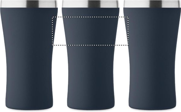 Dubbelväggig termosmugg, 160 ml: Rundscreentryck – runt produkten