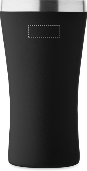 Dubbelväggig termosmugg, 160 ml: Logotypens placering – övre delen av produktens baksida