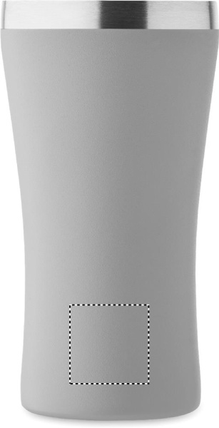 Dubbelväggig termosmugg, 160 ml: Logotypens placering – nedre delen av produktens baksida