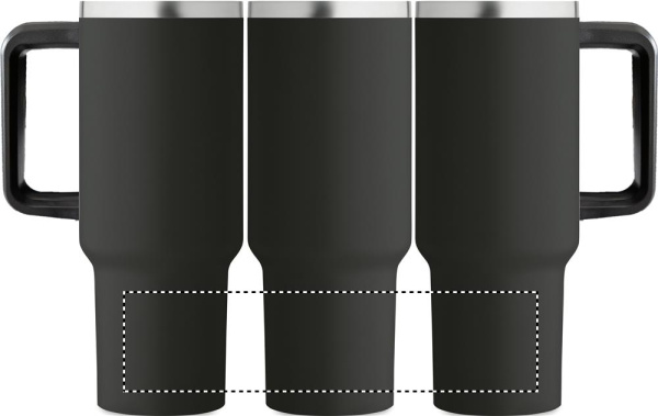 Stor termosmugg med sugrör, 1200 ml: 360°-tryck – 360 lägre
