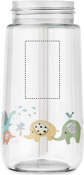 Tritan-joogipudel lastele 450 ml: Logo asukoht – toote esikülg