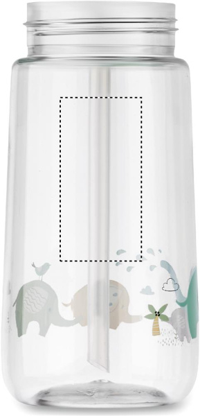 Tritan-joogipudel lastele 450 ml: Logo asukoht – toote tagakülg