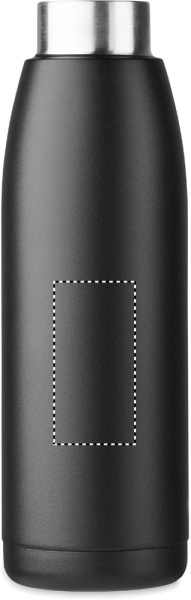 Soojendav-jahutav topeltseinaga pudel 400 ml: Logo asukoht – toote tagakülg