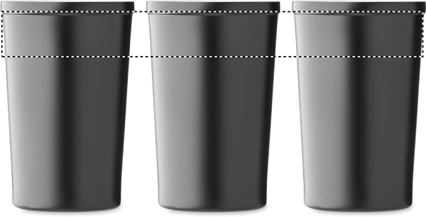 Ceramic lining tumbler 450 ml: 360° laser engraving – around the product