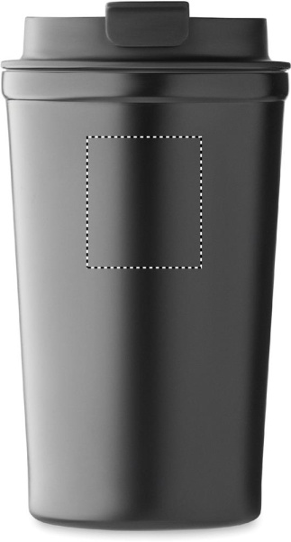 Ceramic lining tumbler 450 ml: Logo position – upper front of the product