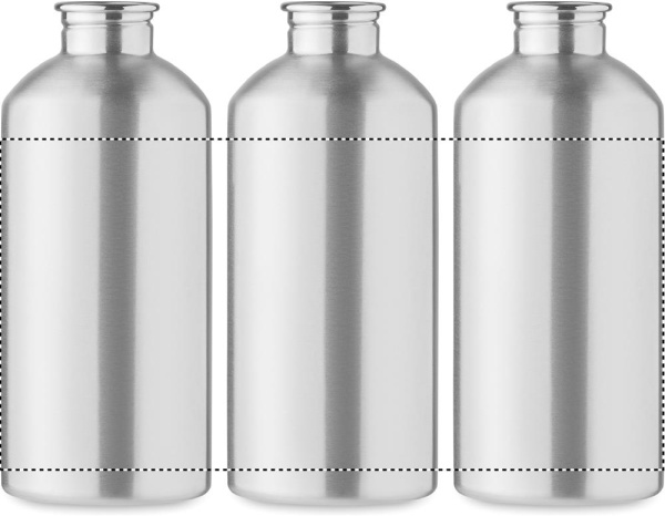 Flaska i återvunnet rostfritt stål med karbinhake 500 ml: 360°-tryck – runt produkten