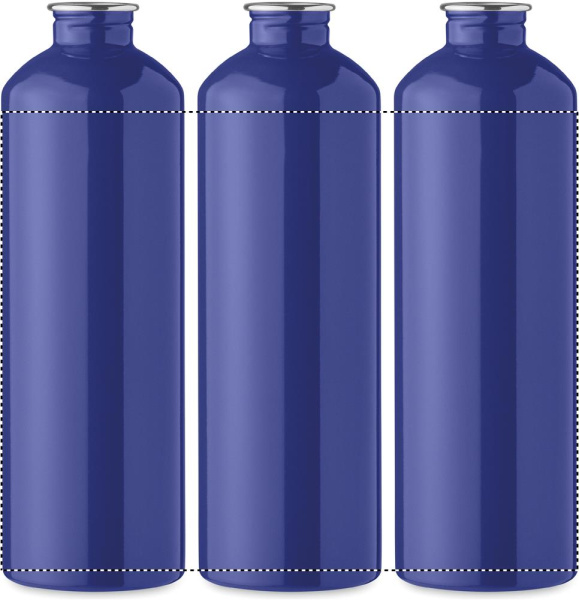 Kierrätysteräksinen juomapullo karabiinilla 750 ml: 360° digipainatus – tuotteen ympäri