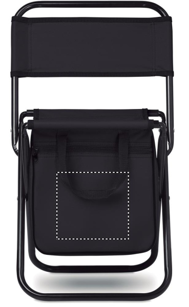 Foldable 600D chair/cooler: Logo position – pocket