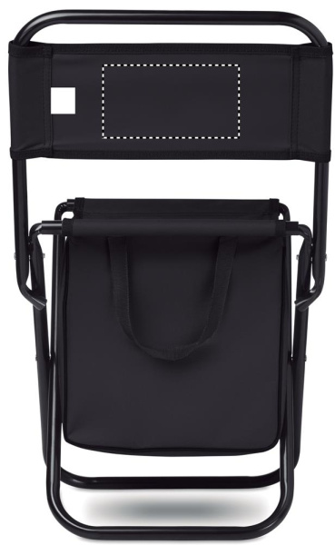 Foldable 600D chair/cooler: Logo position – back rest back
