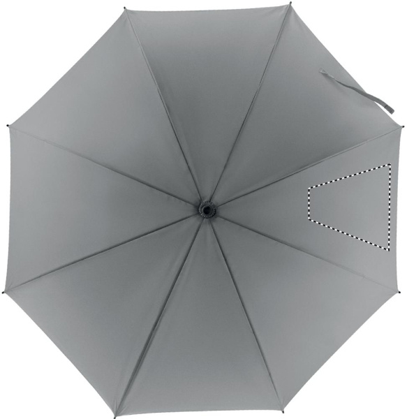 VISIBRELLA 23" tuulenkestävä heijastava sateenvarjo: Logon sijainti – segmentti 4