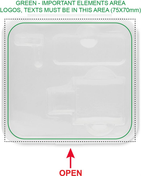 Webcam data and audio blocker: Digital printing – box: top