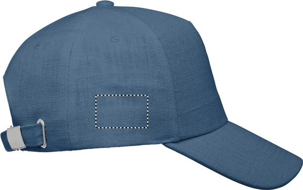 Hemp baseball cap 370 gr/m²: Logo position – right side of the product