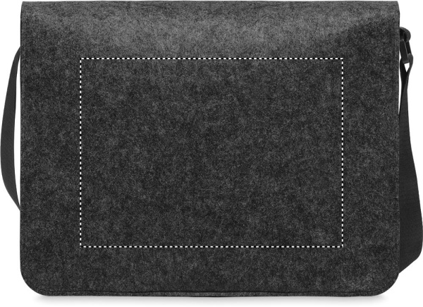 RPET felt laptop bag: Logo position – back of the product