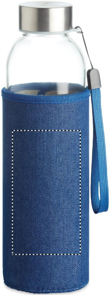 Lasipullo suojapussissa 500 ml: Logon sijainti – pussi