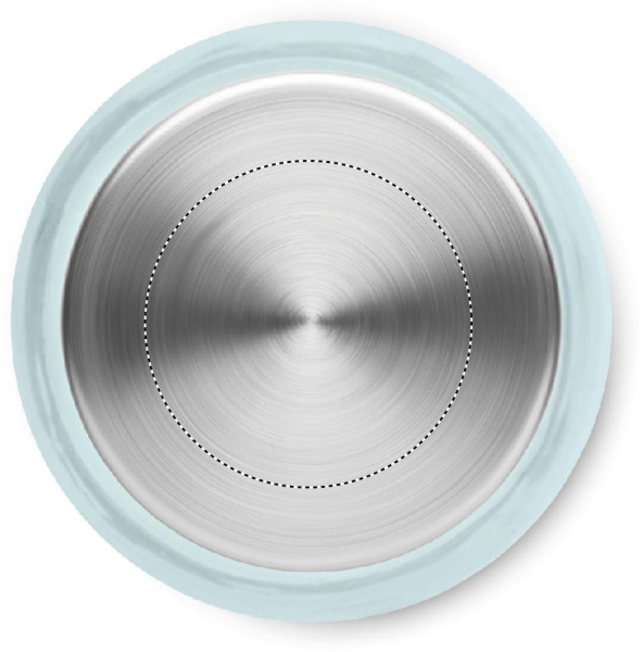 Glastrinkflasche 500 ml: Logoposition – Deckel: Oberseite