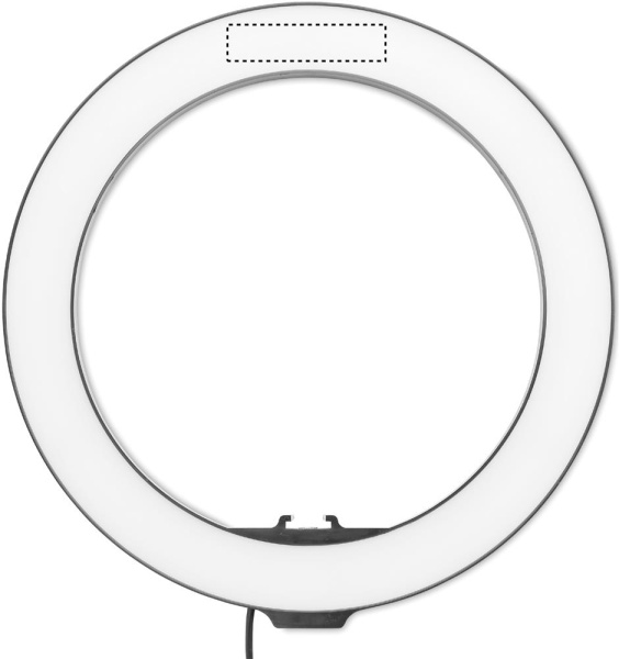 26 cm LED rõngasvalgusti komplekt: Logo asukoht – Ring top