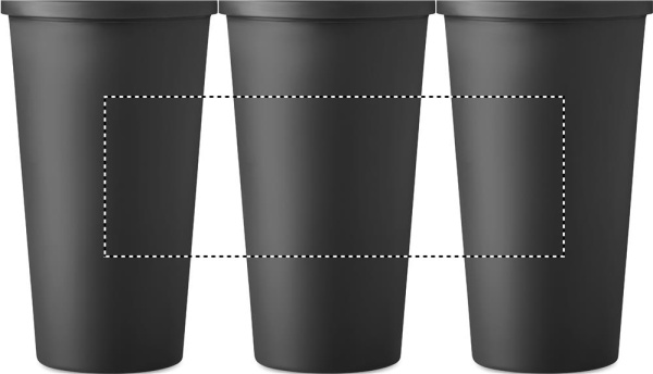 Dubbelväggig mugg Tuesday, 450 ml: Rundscreentryck – runt produkten
